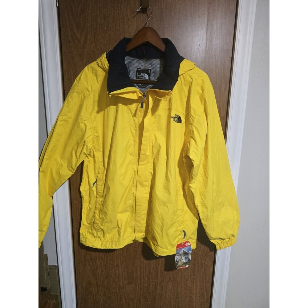 NWT The North Face Resolve Jacket Men’s M Medium Freesia Yellow Rain Hooded